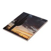 Carreau Saguaro Sunset III Arizona Desert Paysage (Côté)