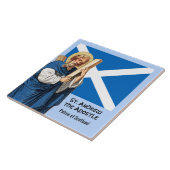 Carreau Saint André l'Apôtre et le drapeau de l'Ecosse (Côté)
