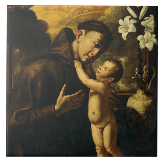 Carreau Saint Antoine de Padoue avec l'Enfant Jésus (Devant)