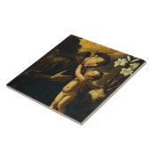 Carreau Saint Antoine de Padoue avec l'Enfant Jésus (Côté)