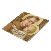Carreau Saint Antoine de Padoue et le Christ Enfant (JM 05 (Côté)
