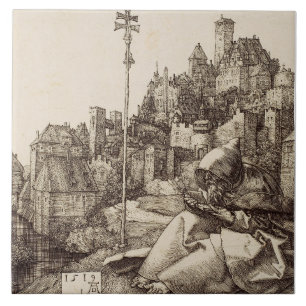 Carreau Saint Antoine lisant par Albrecht Dürer