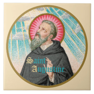 Carreau Saint Augustin d'Hippo (SAU 047 ; détail)