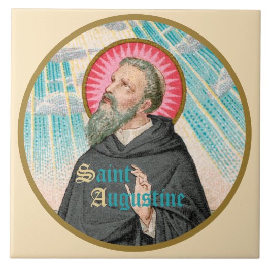 Carreau Saint Augustin d'Hippo (SAU 047 ; détail) (Devant)