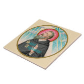 Carreau Saint Augustin d'Hippo (SAU 047 ; détail) (Côté)