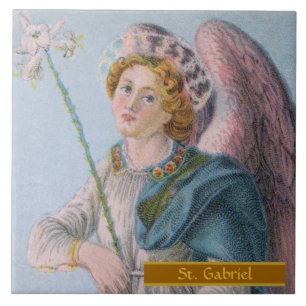 Carreau Saint Gabriel l'Archange (détail; M 017)