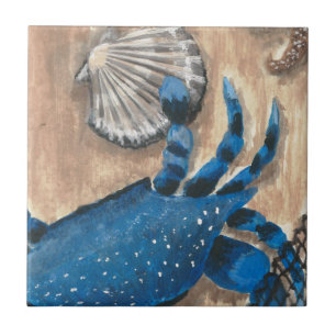 Carreau Saint-Jacques et crabe