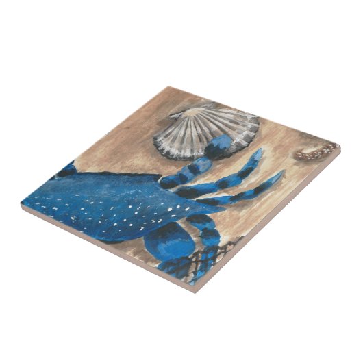 Carreau Saint-Jacques et crabe (Côté)