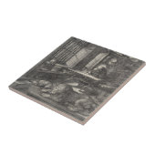 Carreau Saint Jerome dans son étude par Albrecht Durer (Côté)