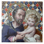 Carreau Saint Joseph et l'enfant du Christ (DPT 002) (Devant)
