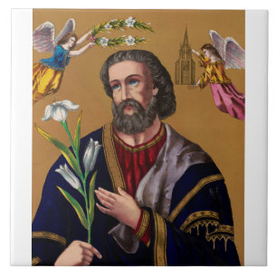 Carreau Saint Joseph gardien de la Sainte Famille