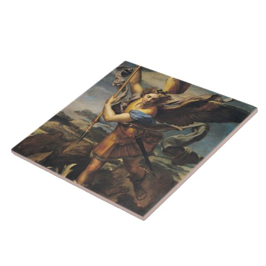 Carreau Saint Michael écrasant le démon, 1518 (Côté)