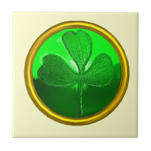 CARREAU SAINT PATRICK'S CELTIC HEART, SHAMROCK (Devant)
