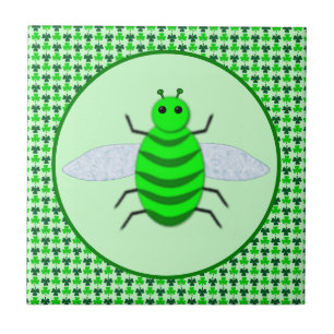 Carreau Saint Patricks Day Bee et Shamrocks
