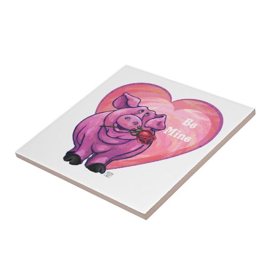 Carreau Saint Valentin au cochon (Côté)