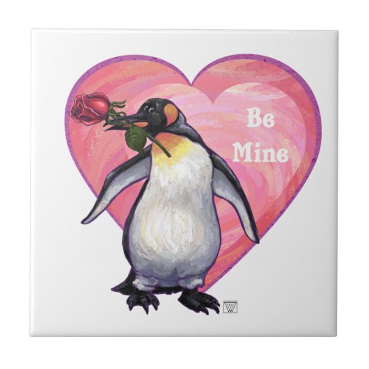 Carreau Saint-Valentin Penguin (Devant)