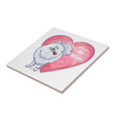 Carreau Saint Valentin Poméranie Blanche (Côté)