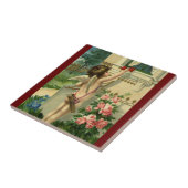 Carreau Saint Valentin victorienne vintage, Angel Hearts (Côté)