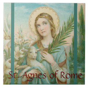 Carreau Sainte Agnès de Rome (MH 01)