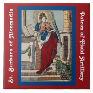 Carreau Sainte-Barbe avec artillerie (M 007) Tuile 2
