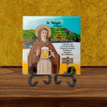 Sainte Brigitte d'Irlande et son lac de bière