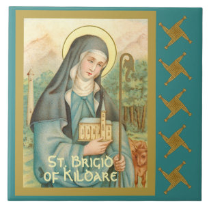 Carreau Sainte Brigitte d'Irlande (M 014)