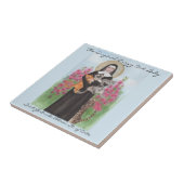 Carreau Sainte Gertrude Patronne des Chats (Côté)