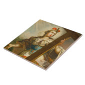 Carreau Sainte Hélène avec la Vraie Croix Art sacré (Côté)