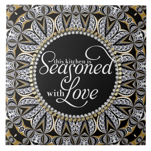 Carreau Saison tribale de batik avec la cuisine de décor (Devant)