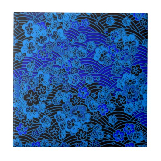 Carreau Sakura rougeoyant (Devant)