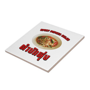 Carreau Salade de Papaya épicé [Tam Mak Hung] Dialecte Isa