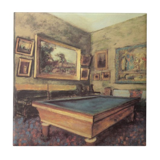 Carreau Salle de billard à Menil Hubert par Edgar Degas (Devant)