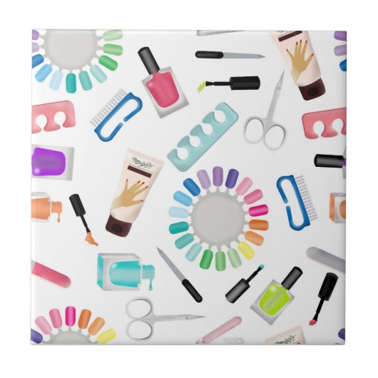 Carreau Salon de beauté Manucure Pédicure Ongles  (Devant)