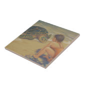 Carreau Salutations de Honu (tortue de mer verte) (Côté)