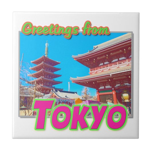 Carreau "Salutations de Tokyo" (Devant)
