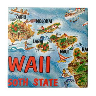 Carreau Salutations d'Hawaii