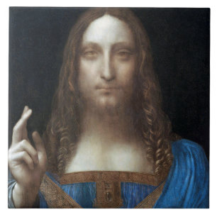 Carreau Salvator Mundi, Jésus-Christ, Léonard de Vinci