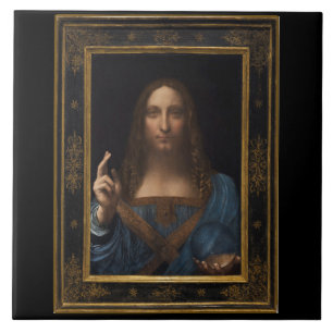 Carreau Salvator Mundi par Leonardo da Vinci circa 1500