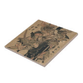 Carreau Samouraïs féminins puissants défaisant les (Côté)