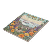 Carreau San Francisco Cable Car Postcard (Côté)