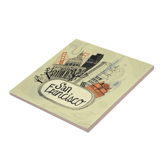 Carreau San Francisco tirée par la main (Côté)