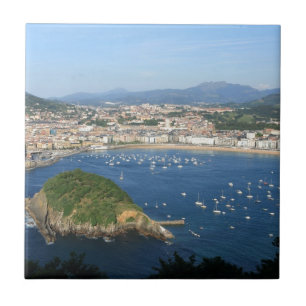 Carreau San Sebastian Pays basque Espagne Vue pittoresque