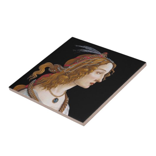 Carreau Sandro Botticelli - Portrait de Simonetta Vespucci (Côté)