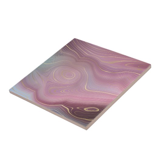 Carreau Sangria Strata | Moody Pink and Purple Luxe Agate (Côté)