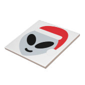 Carreau santa claus alien emoji (Côté)