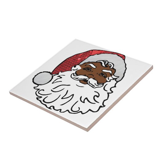 Carreau santa claus noir (Côté)