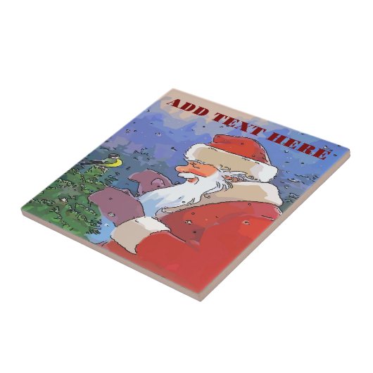 Carreau Santa with Bird (Côté)