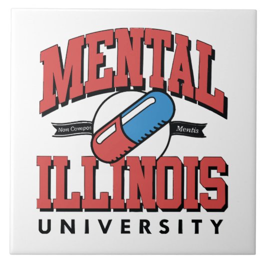 Carreau Santé mentale drôle (Devant)