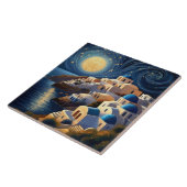 Carreau Santorin, Grèce par Lumière de la Lune - Grec Isla (Côté)