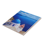Carreau Santorini bleu, Grèce - vue d'Oia (Côté)